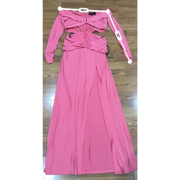 DUNDAS X REVOLVE  Elowen Cut out Maxi Dress in Hot Pink L - Picture 4 of 12